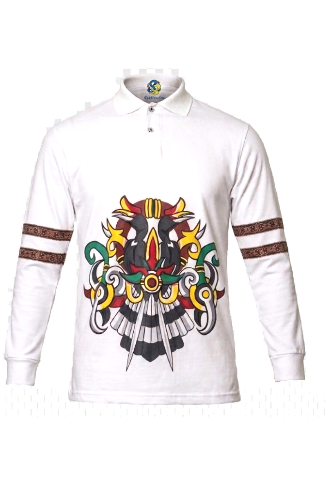 Polo Dayak Tingang Warior Abdul Combed 24s Put…