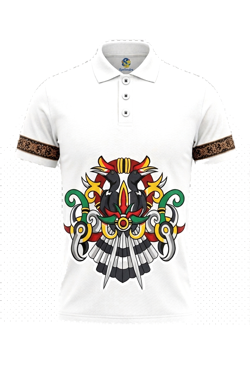 Polo Dayak Tingang Warior Abdul Combed 24s Put…