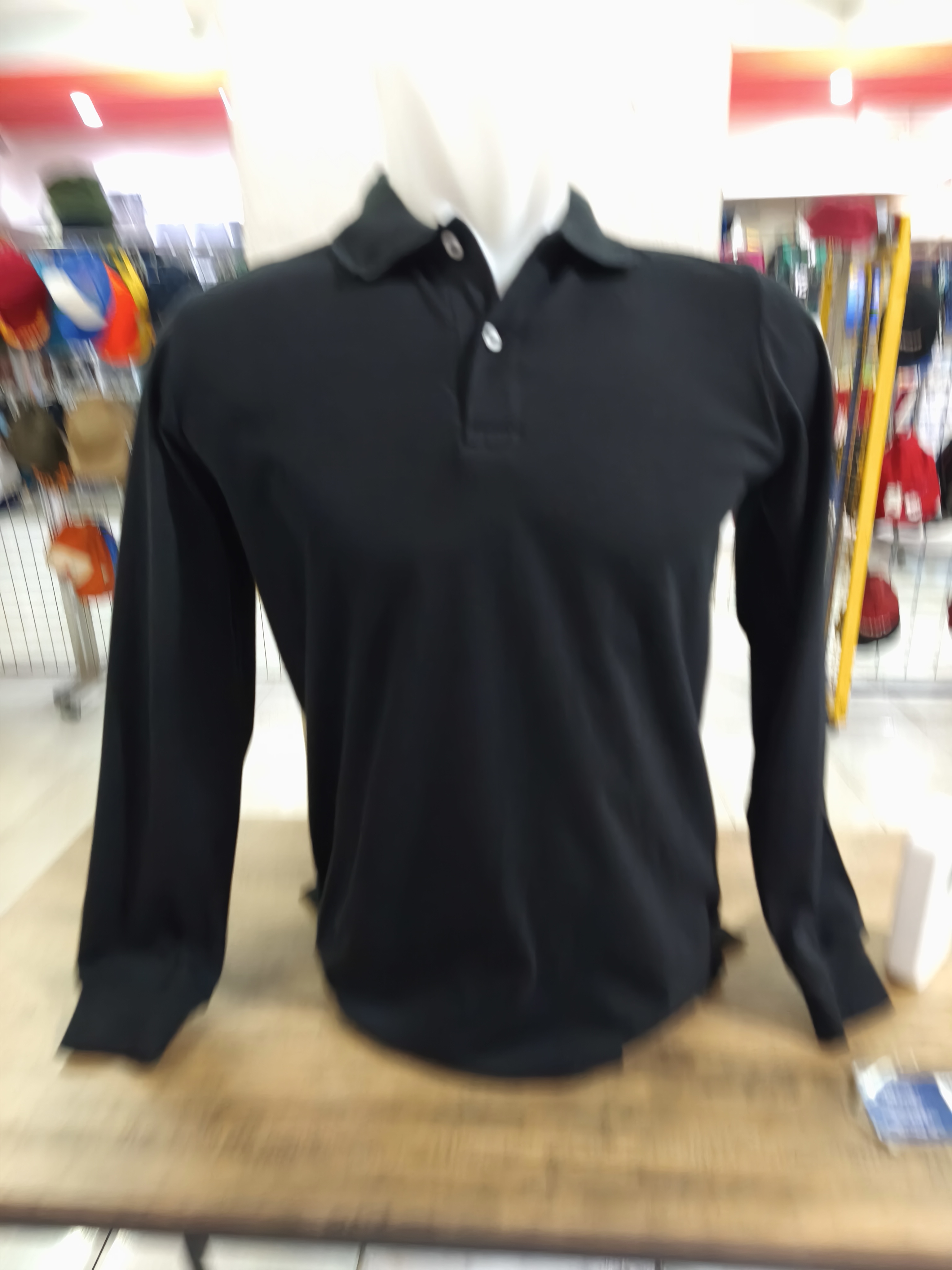 Polo Polos Ellanor Combed 24s Hitam (Panjang)