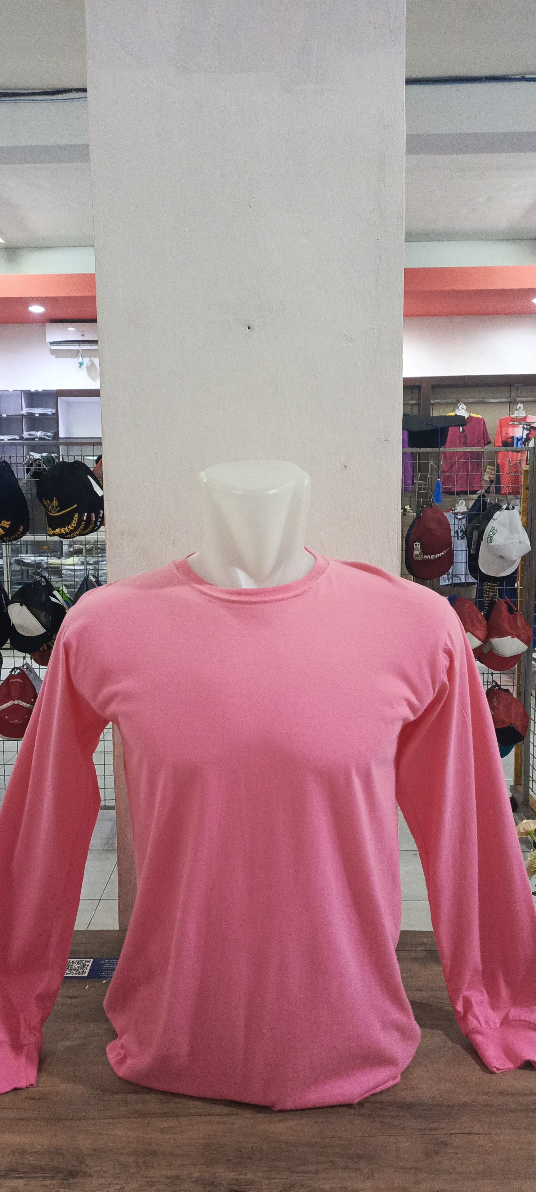 Kaos Oblong Elannor Combed 24s Bubblegum Pink (Panjang)