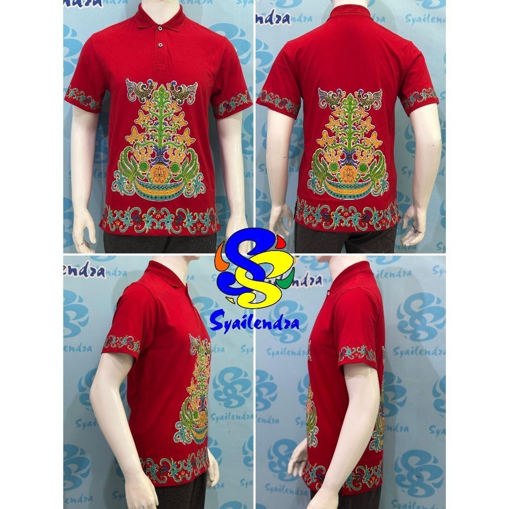 Polo Dayak Bagati 607 Semi Combed 24s Merah Cabe (Panjang)