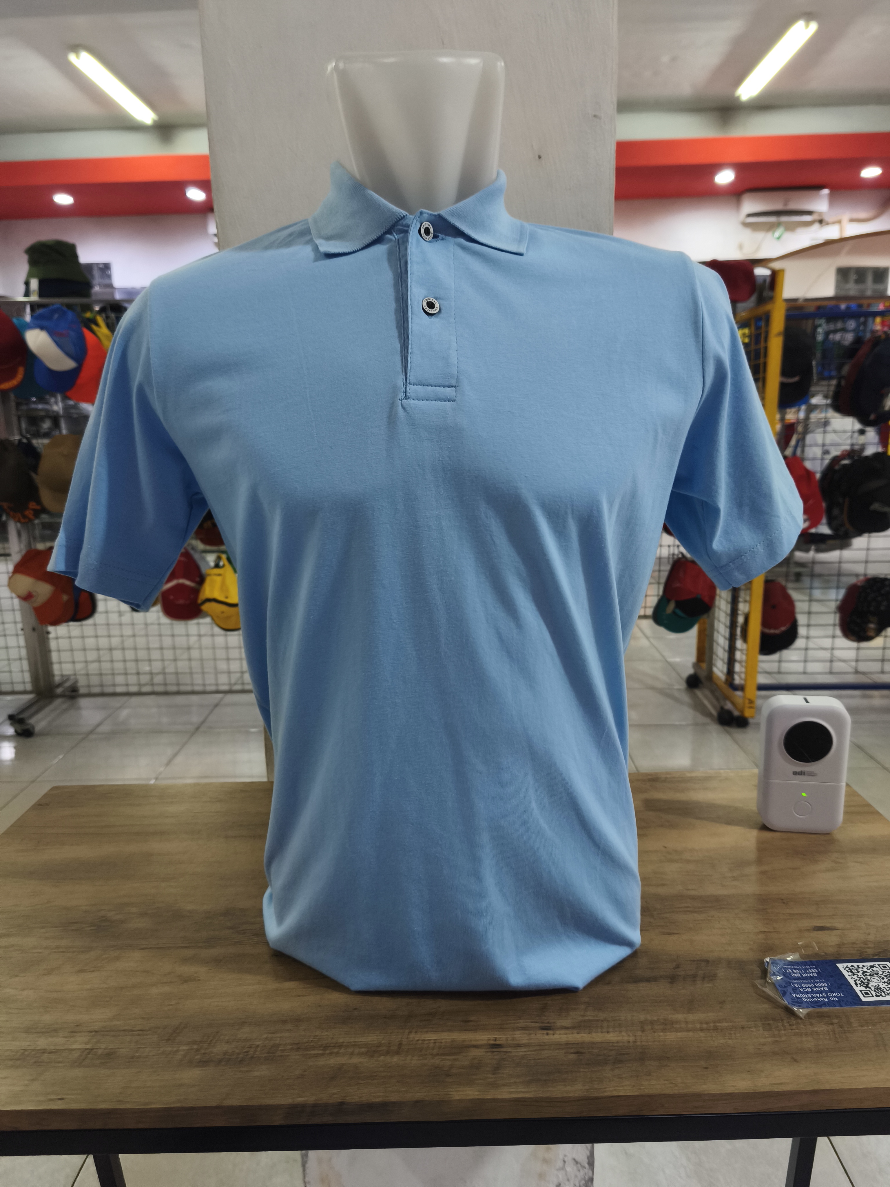 Polo Polos Ellanor Combed 24s Sky Blue (Pendek)