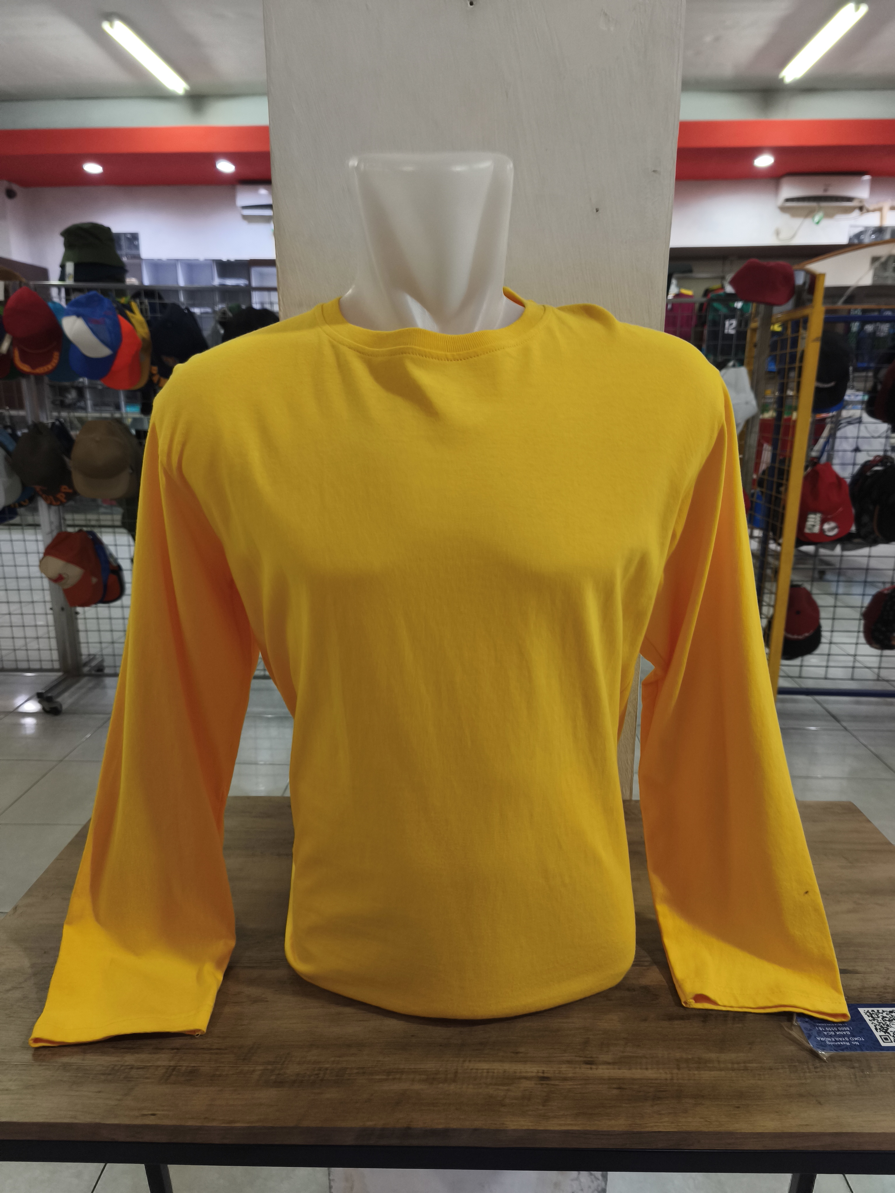 Kaos Oblong 607 Semi Combed 24s Kuning Mas (Panjang)